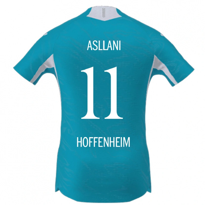 Danxen Hombre Camiseta Fisnik Asllani #11 Azul Cielo 2ª Equipación 2025/26 La Camisa México