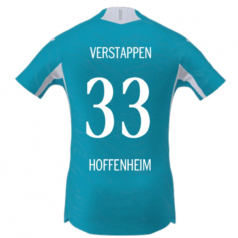 Danxen Hombre Camiseta Eric Verstappen #33 Azul Cielo 2ª Equipación 2025/26 La Camisa México