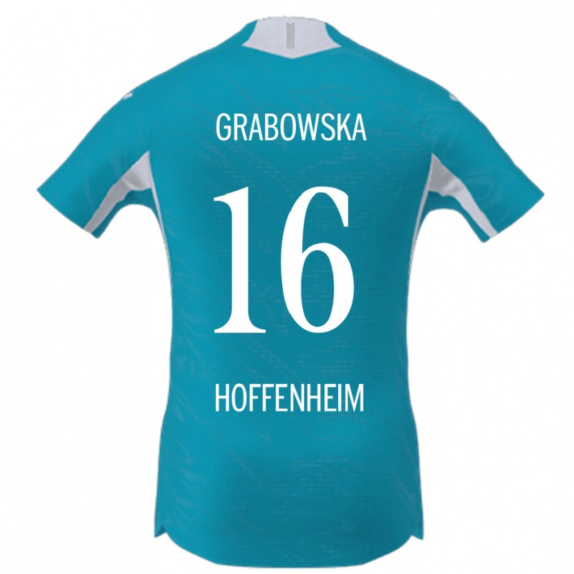 Danxen Hombre Camiseta Dominika Grabowska #16 Azul Cielo 2ª Equipación 2025/26 La Camisa México
