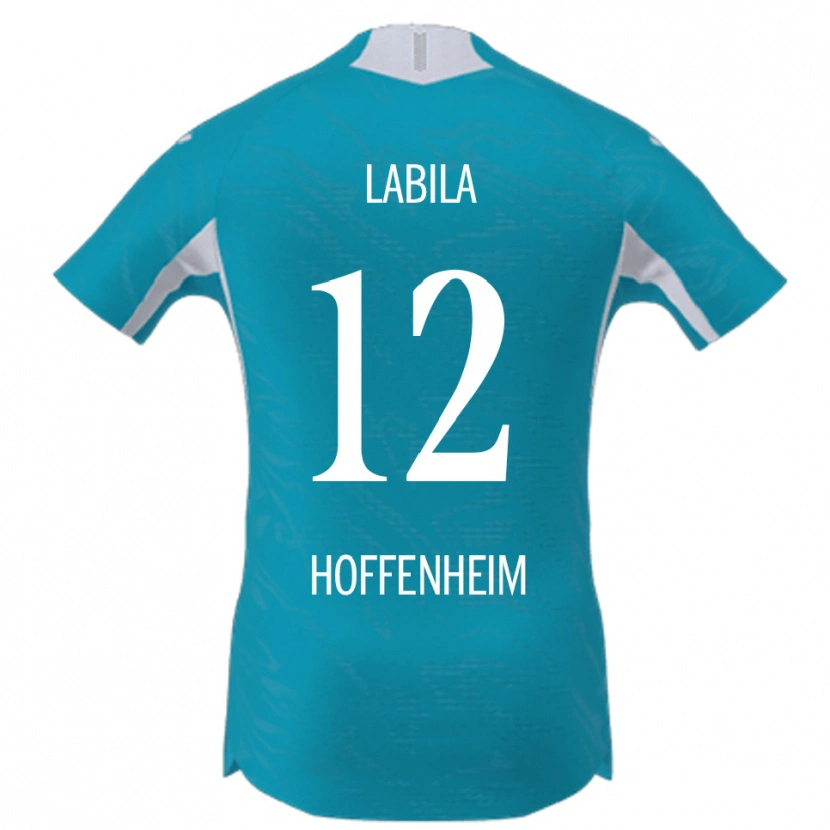 Danxen Hombre Camiseta Daniel Labila #12 Azul Cielo 2ª Equipación 2025/26 La Camisa México