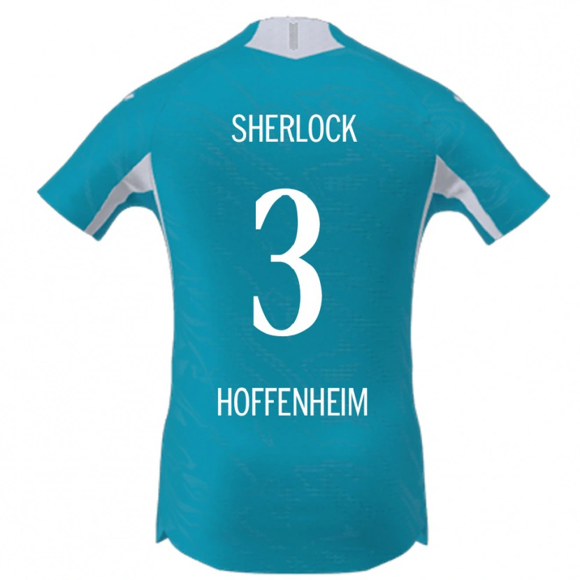 Danxen Hombre Camiseta Finn Sherlock #3 Azul Cielo 2ª Equipación 2025/26 La Camisa México