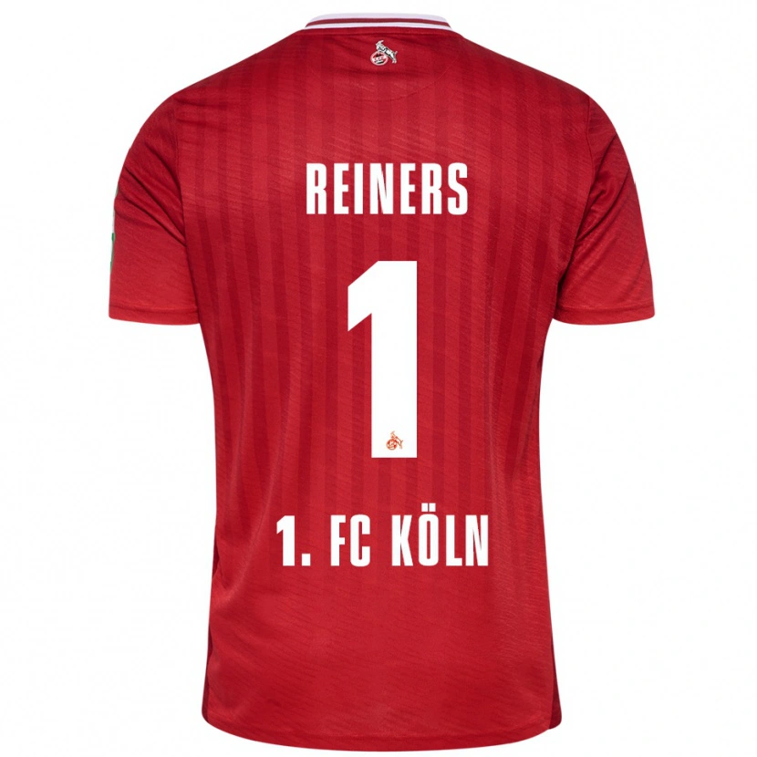 Danxen Hombre Camiseta Leonard Reiners #1 Rojo Blanco 2ª Equipación 2025/26 La Camisa México
