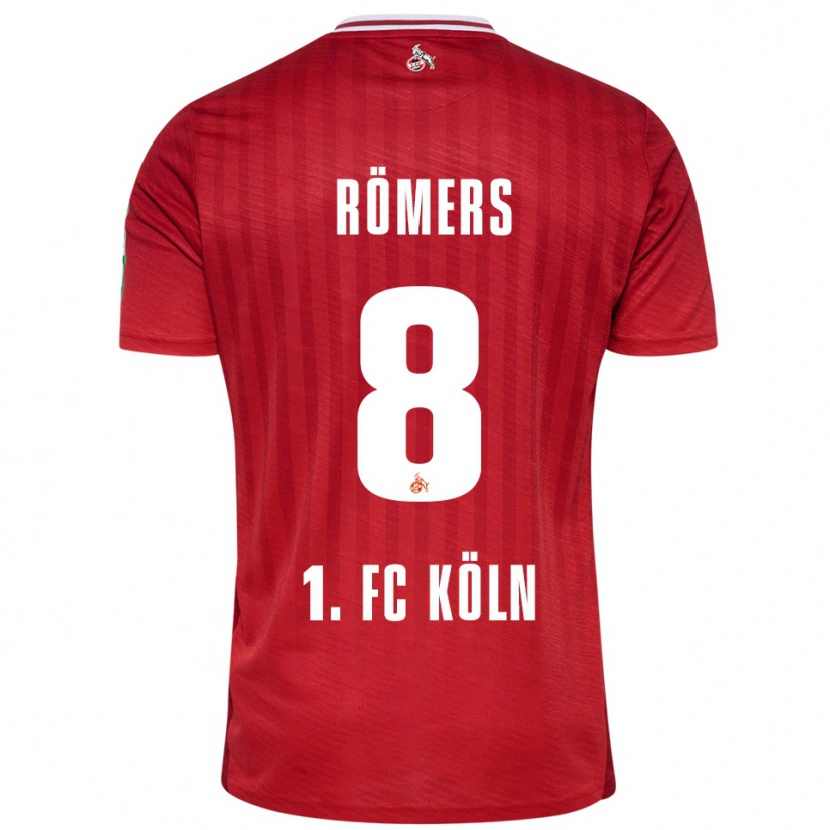 Danxen Hombre Camiseta Arian Römers #8 Rojo Blanco 2ª Equipación 2025/26 La Camisa México