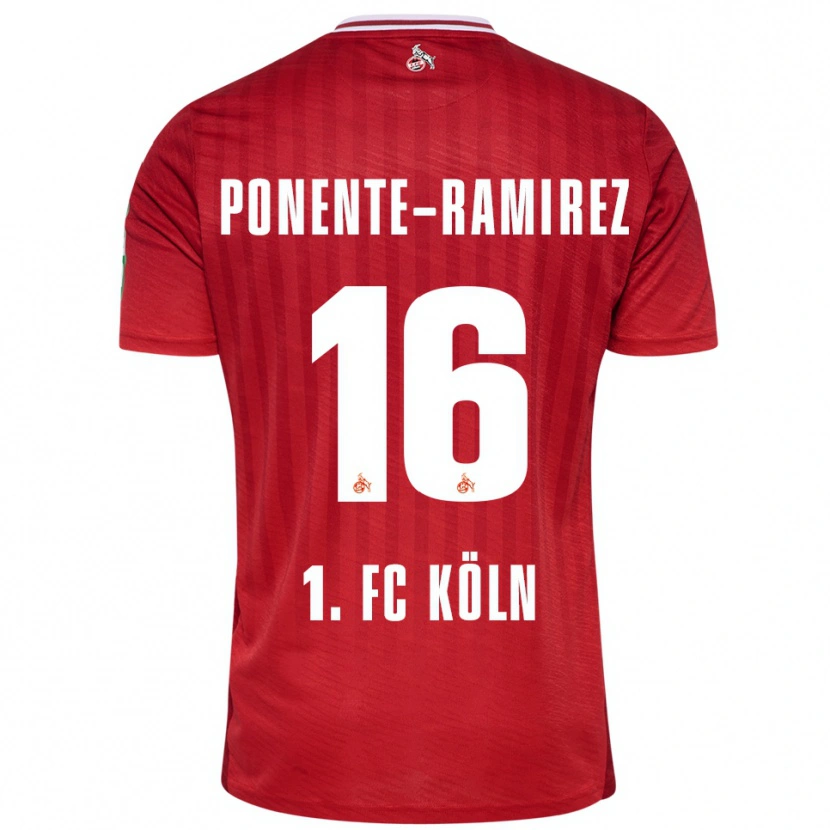 Danxen Hombre Camiseta Jason Ponente-Ramirez #16 Rojo Blanco 2ª Equipación 2025/26 La Camisa México