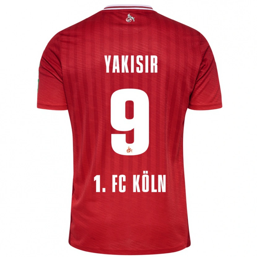 Danxen Hombre Camiseta Emir-Ahmet Yakisir #9 Rojo Blanco 2ª Equipación 2025/26 La Camisa México