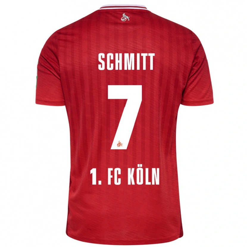 Danxen Hombre Camiseta Oliver Schmitt #7 Rojo Blanco 2ª Equipación 2025/26 La Camisa México