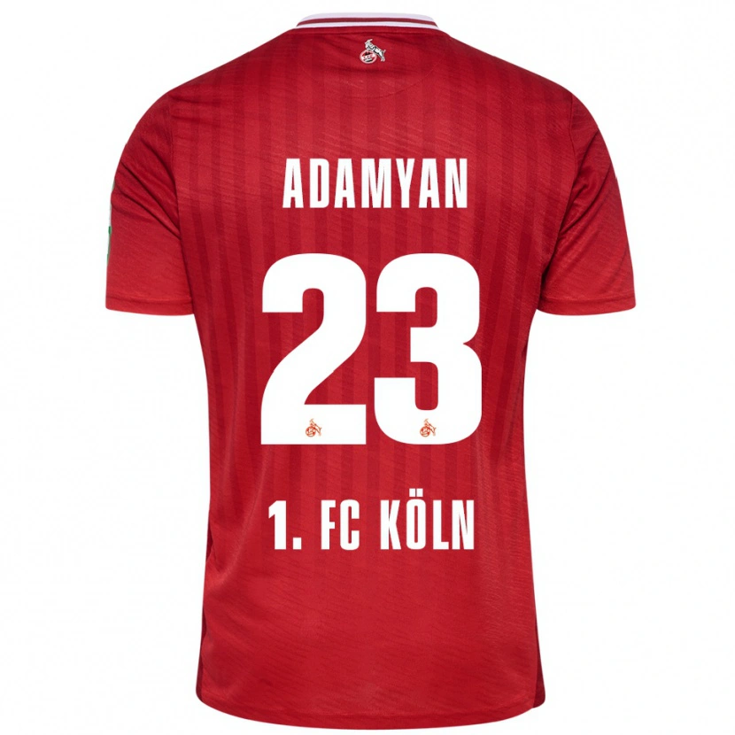 Danxen Hombre Camiseta Sargis Adamyan #23 Rojo Blanco 2ª Equipación 2025/26 La Camisa México