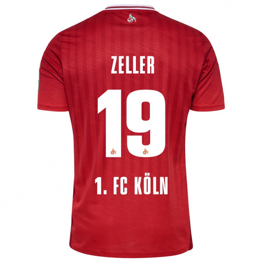 Danxen Hombre Camiseta Dóra Zeller #19 Rojo Blanco 2ª Equipación 2025/26 La Camisa México