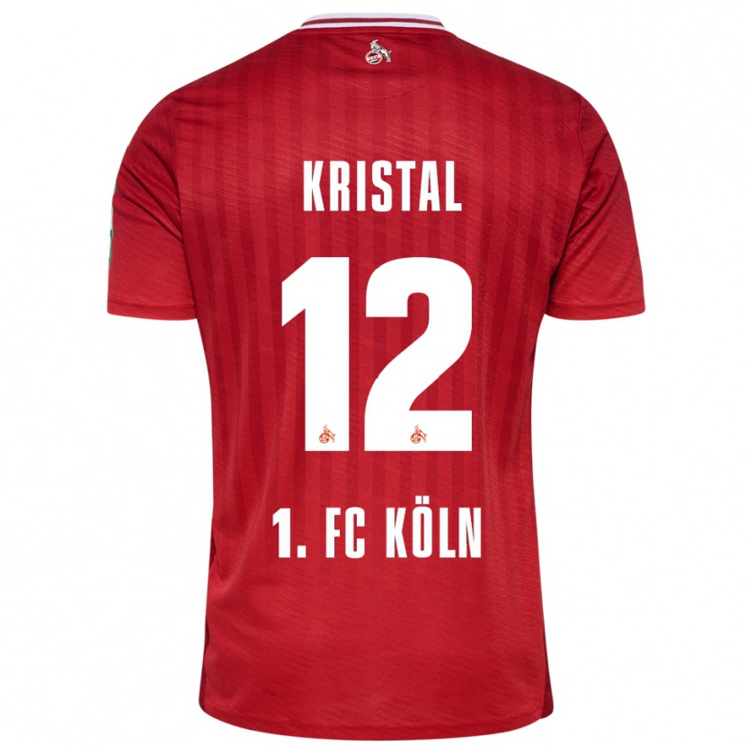 Danxen Hombre Camiseta Patrik Kristal #12 Rojo Blanco 2ª Equipación 2025/26 La Camisa México