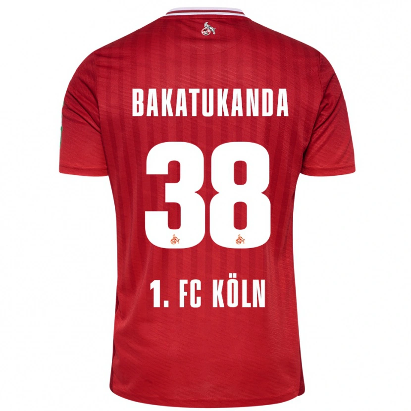 Danxen Hombre Camiseta Elias Bakatukanda #38 Rojo Blanco 2ª Equipación 2025/26 La Camisa México