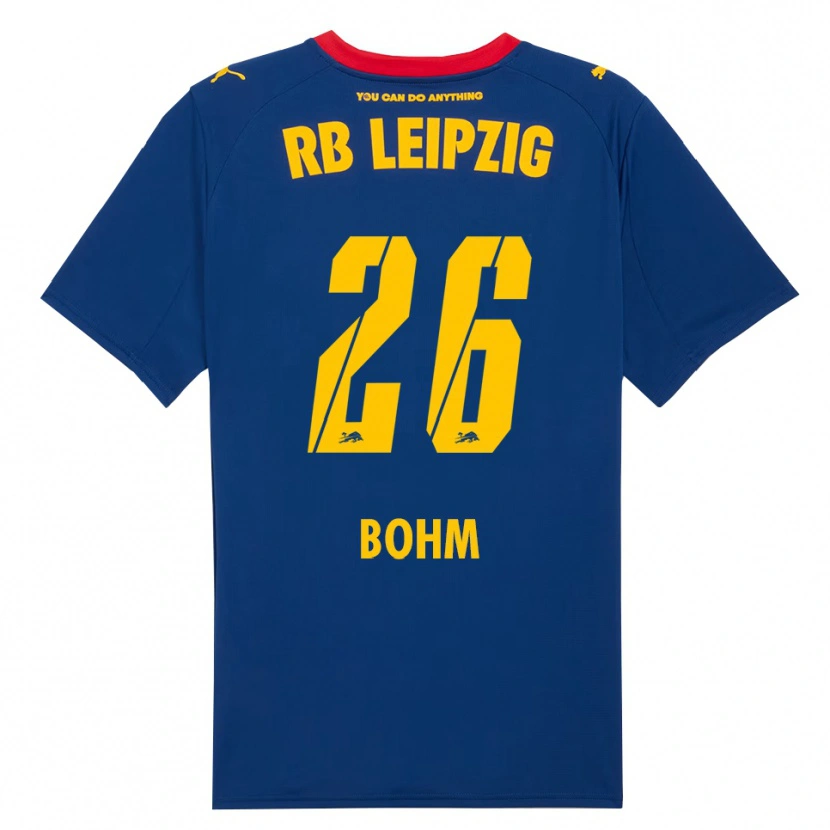 Danxen Hombre Camiseta Pepe Böhm #26 Marino Rojo 2ª Equipación 2025/26 La Camisa México