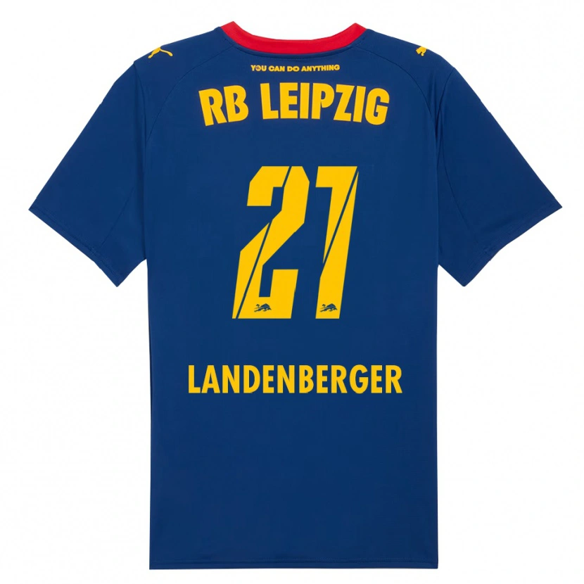 Danxen Hombre Camiseta Julia Landenberger #21 Marino Rojo 2ª Equipación 2025/26 La Camisa México