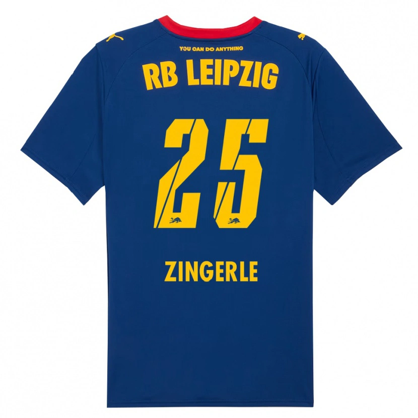 Danxen Hombre Camiseta Leopold Zingerle #25 Marino Rojo 2ª Equipación 2025/26 La Camisa México
