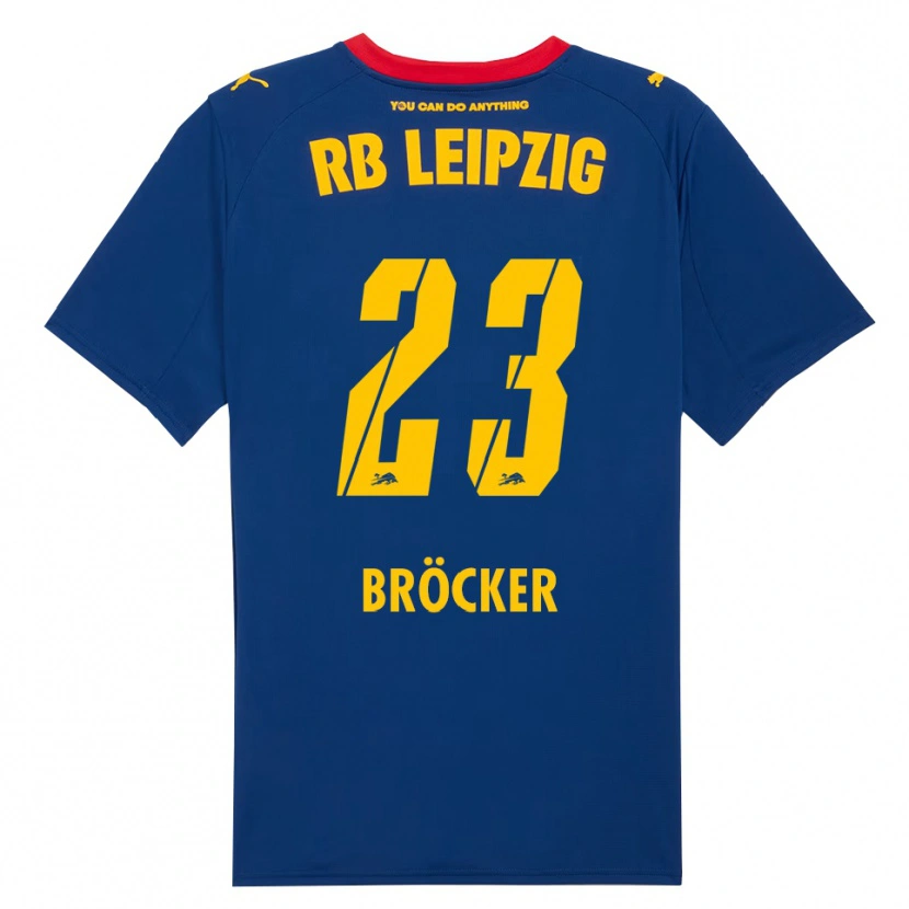 Danxen Hombre Camiseta Mads Bröcker #23 Marino Rojo 2ª Equipación 2025/26 La Camisa México