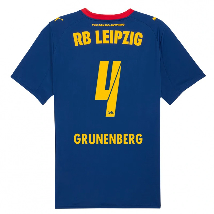 Danxen Hombre Camiseta Rucy Grunenberg #4 Marino Rojo 2ª Equipación 2025/26 La Camisa México