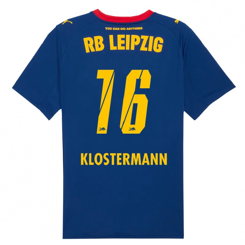 Danxen Hombre Camiseta Lukas Klostermann #16 Marino Rojo 2ª Equipación 2025/26 La Camisa México