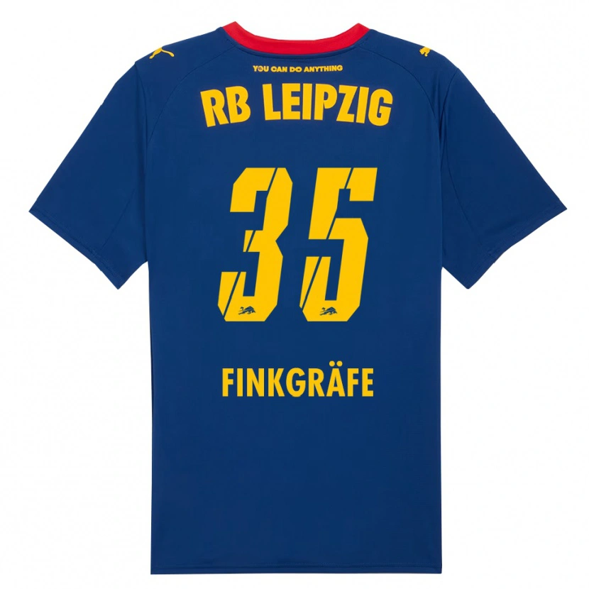 Danxen Hombre Camiseta Max Finkgräfe #35 Marino Rojo 2ª Equipación 2025/26 La Camisa México