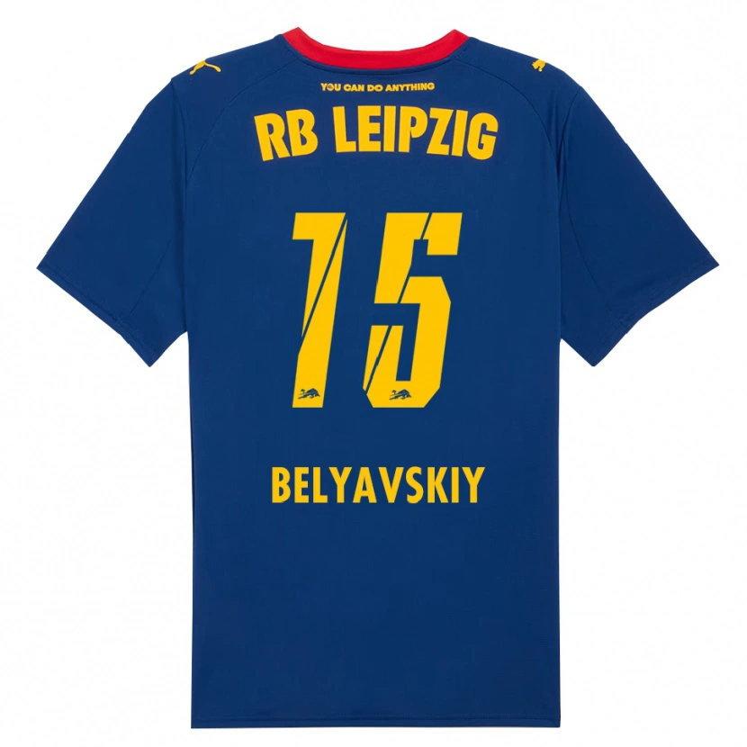 Danxen Hombre Camiseta David Belyavskiy #15 Marino Rojo 2ª Equipación 2025/26 La Camisa México