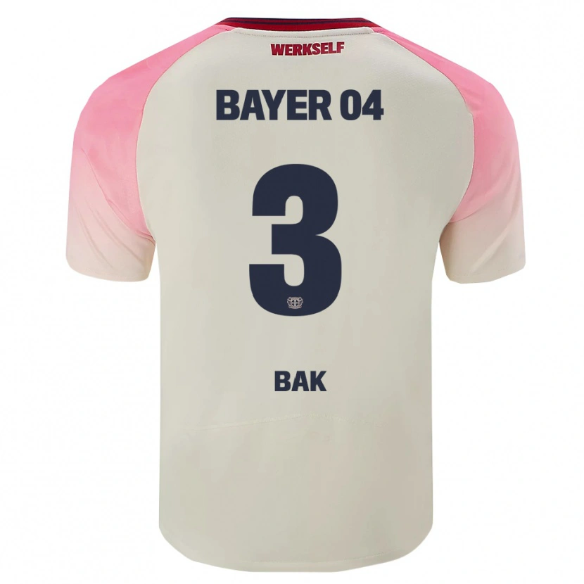 Danxen Hombre Camiseta Emre Bak #3 Rosa Blanquecino 2ª Equipación 2025/26 La Camisa México