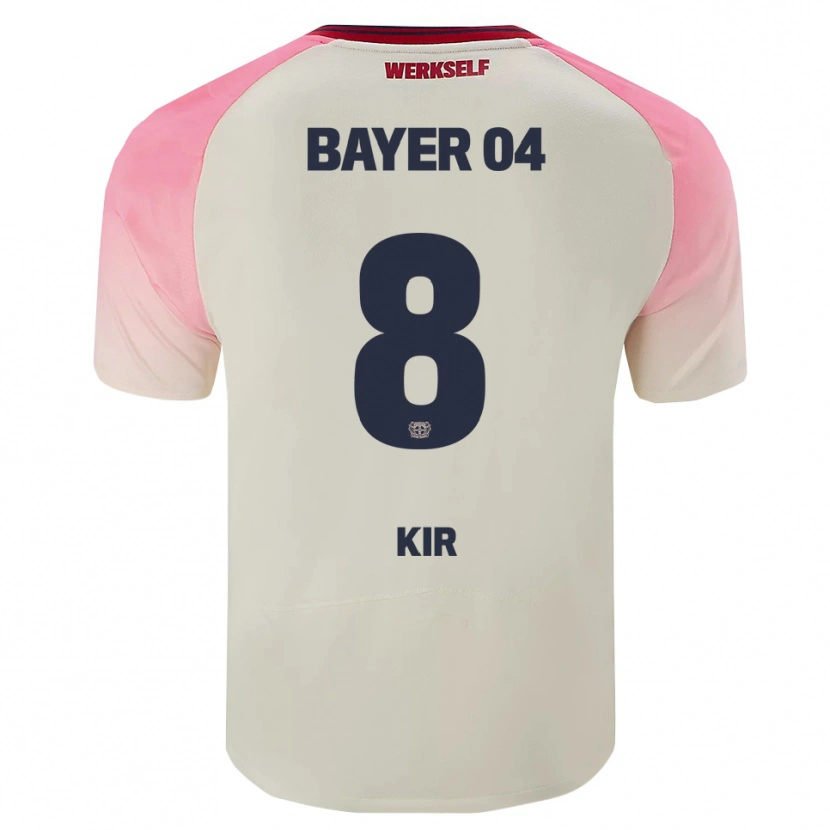 Danxen Hombre Camiseta Burak Kir #8 Rosa Blanquecino 2ª Equipación 2025/26 La Camisa México