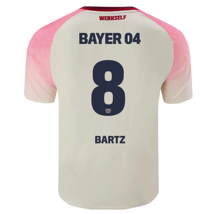 Danxen Hombre Camiseta Paulina Bartz #8 Rosa Blanquecino 2ª Equipación 2025/26 La Camisa México