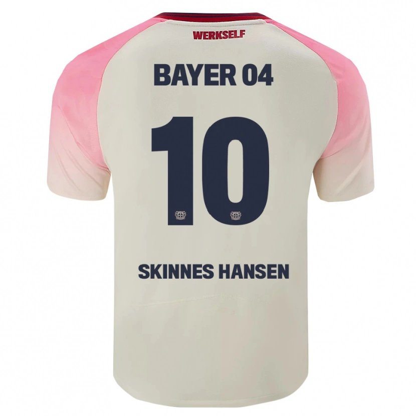 Danxen Hombre Camiseta Synne Skinnes Hansen #10 Rosa Blanquecino 2ª Equipación 2025/26 La Camisa México