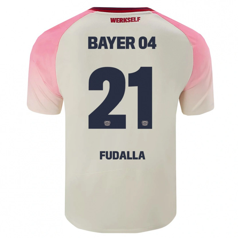 Danxen Hombre Camiseta Vanessa Fudalla #21 Rosa Blanquecino 2ª Equipación 2025/26 La Camisa México