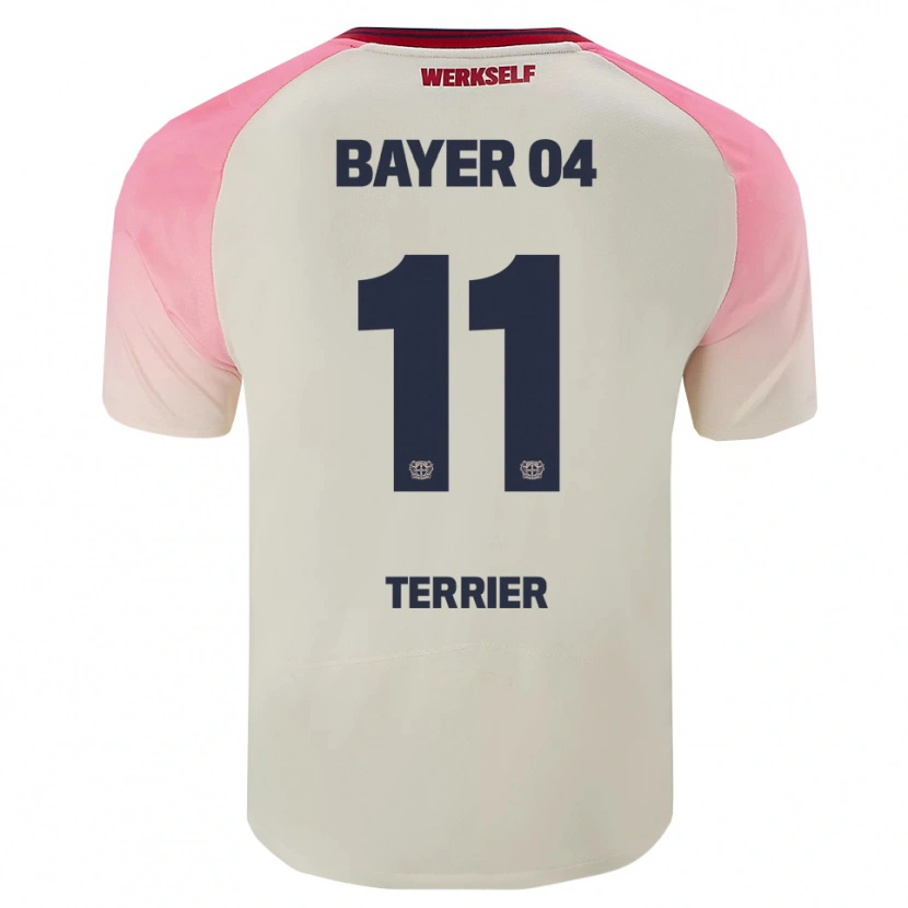 Danxen Hombre Camiseta Martin Terrier #11 Rosa Blanquecino 2ª Equipación 2025/26 La Camisa México