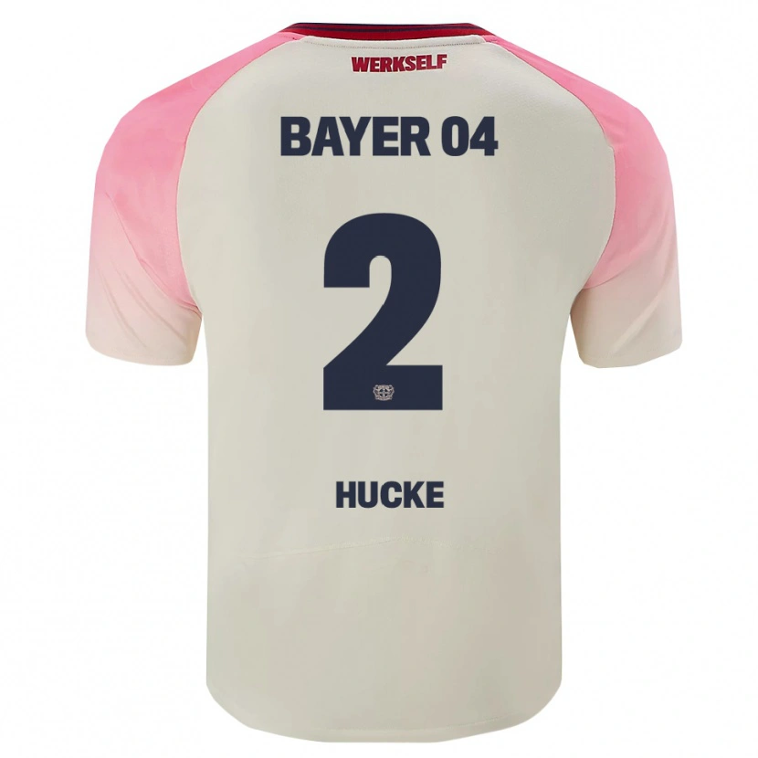 Danxen Hombre Camiseta Luan Hucke #2 Rosa Blanquecino 2ª Equipación 2025/26 La Camisa México