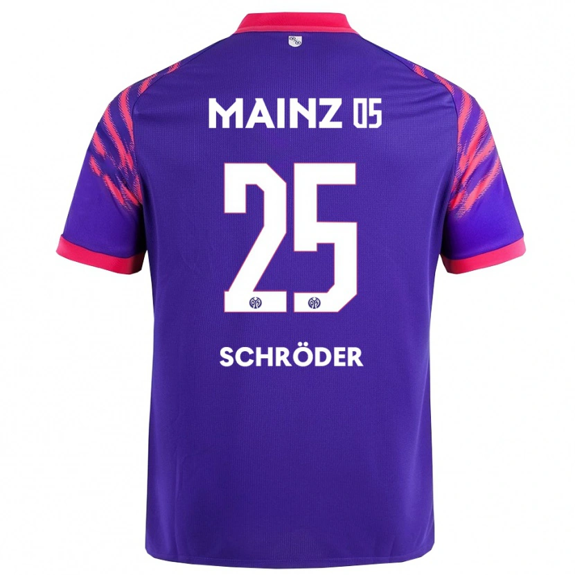Danxen Hombre Camiseta Maxim Schröder #25 Marino Rosa 2ª Equipación 2025/26 La Camisa México