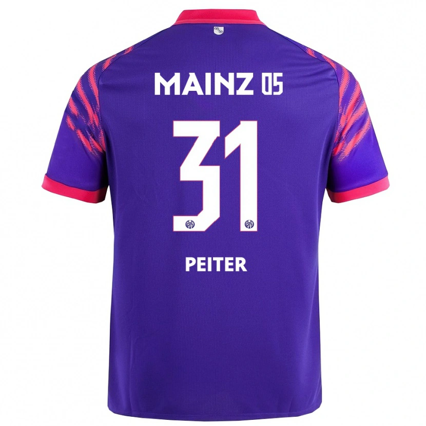 Danxen Hombre Camiseta Chiara Peiter #31 Marino Rosa 2ª Equipación 2025/26 La Camisa México