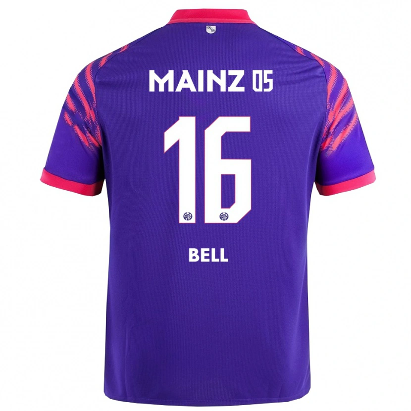 Danxen Hombre Camiseta Stefan Bell #16 Marino Rosa 2ª Equipación 2025/26 La Camisa México