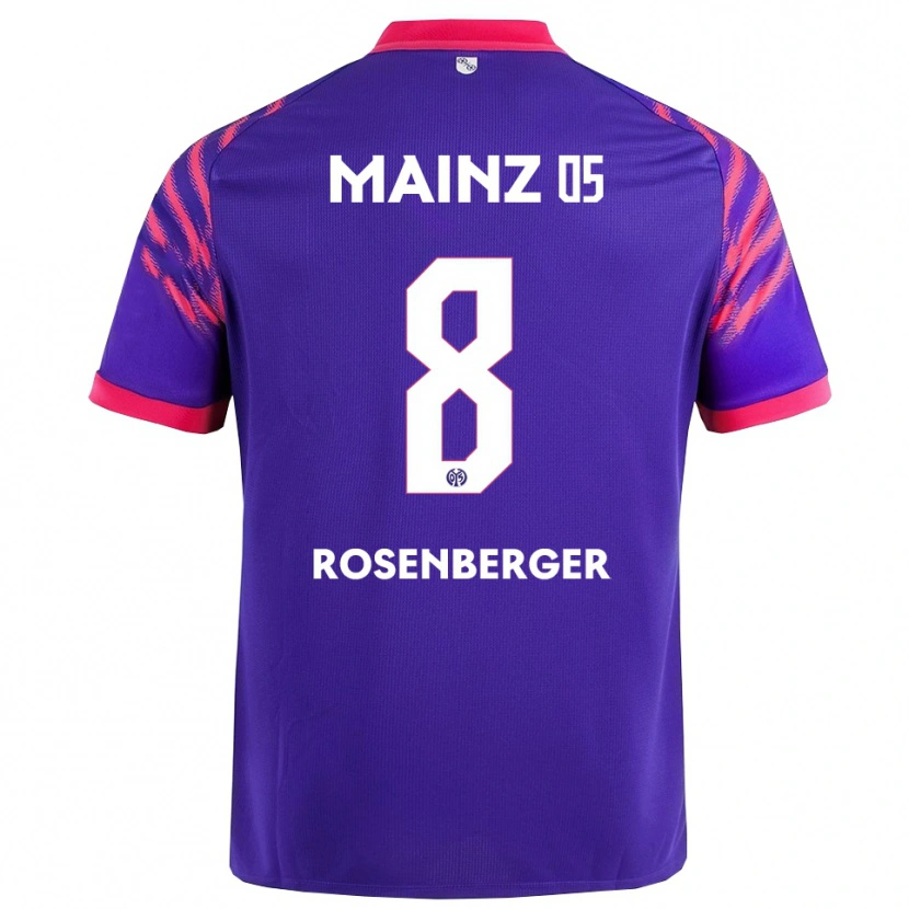 Danxen Hombre Camiseta Chris Rosenberger #8 Marino Rosa 2ª Equipación 2025/26 La Camisa México