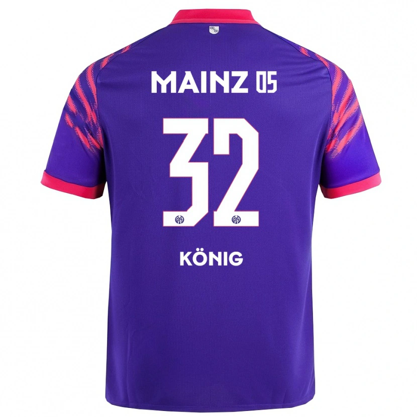 Danxen Hombre Camiseta Raúl König #32 Marino Rosa 2ª Equipación 2025/26 La Camisa México