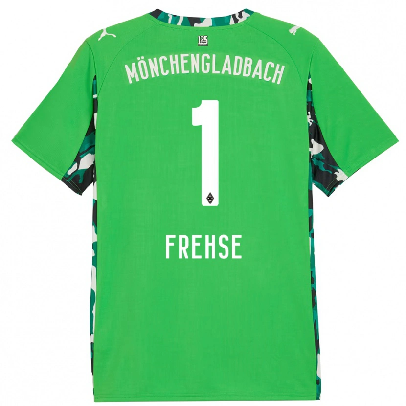Danxen Hombre Camiseta Jil Frehse #1 Verde Negro 2ª Equipación 2025/26 La Camisa México