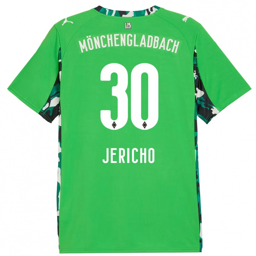 Danxen Hombre Camiseta Aidan Jericho #30 Verde Negro 2ª Equipación 2025/26 La Camisa México