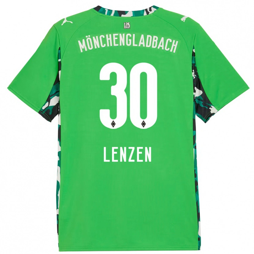 Danxen Hombre Camiseta Hannah Lenzen #30 Verde Negro 2ª Equipación 2025/26 La Camisa México
