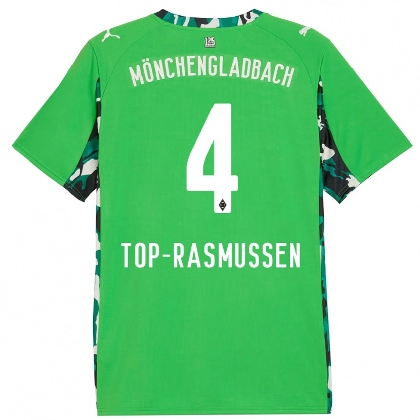 Danxen Hombre Camiseta Tristan Top-Rasmussen #4 Verde Negro 2ª Equipación 2025/26 La Camisa México