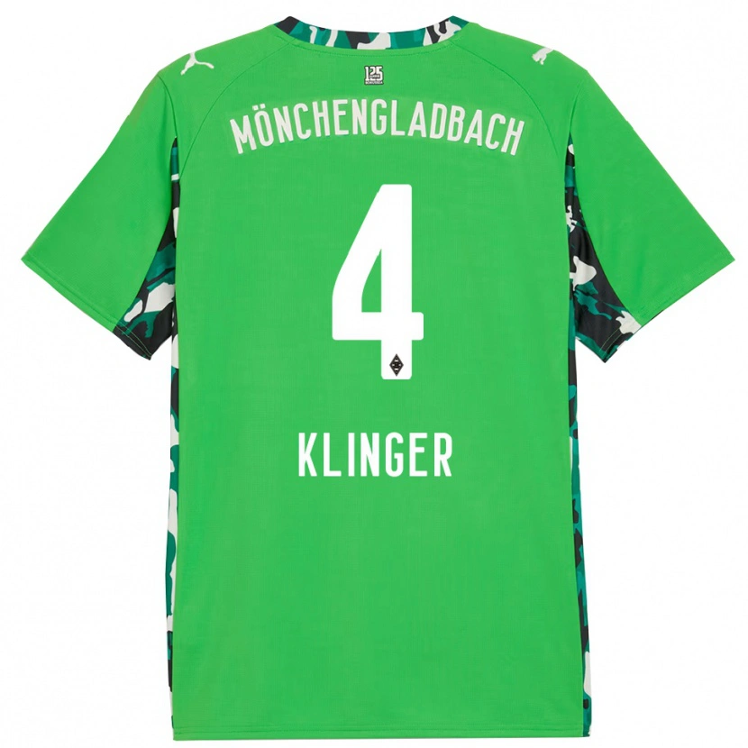 Danxen Hombre Camiseta Nina Klinger #4 Verde Negro 2ª Equipación 2025/26 La Camisa México