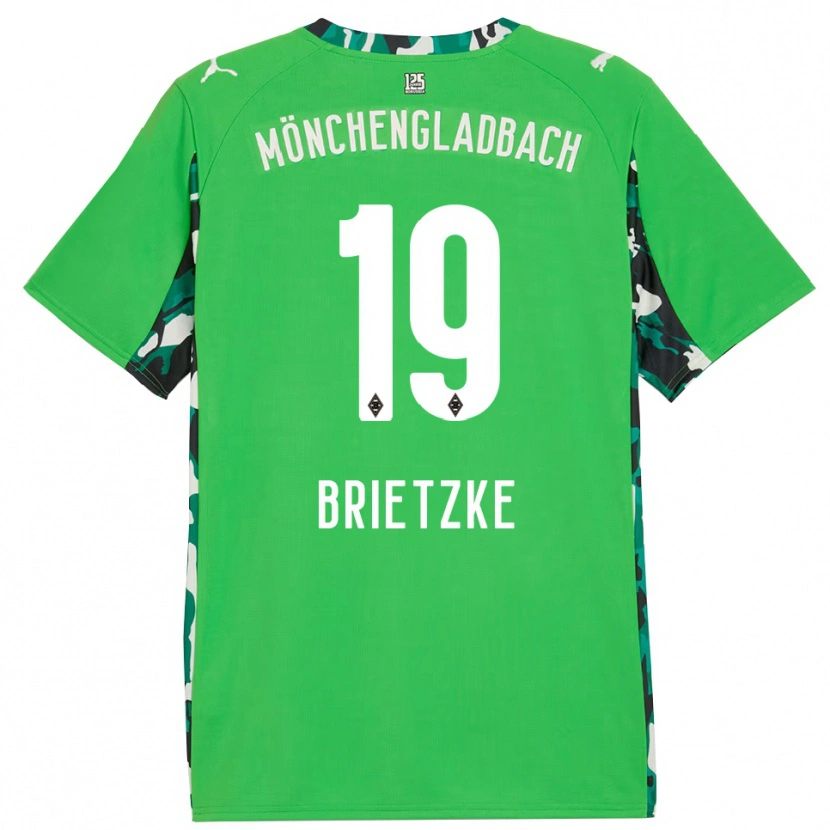 Danxen Hombre Camiseta Yvonne Brietzke #19 Verde Negro 2ª Equipación 2025/26 La Camisa México
