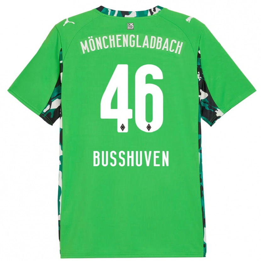Danxen Hombre Camiseta Alina Busshuven #46 Verde Negro 2ª Equipación 2025/26 La Camisa México