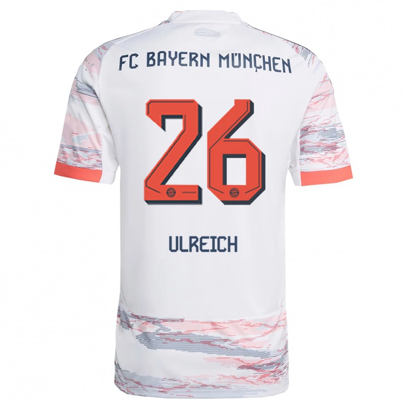Danxen Hombre Camiseta Sven Ulreich #26 Blanco Gris 2ª Equipación 2025/26 La Camisa México