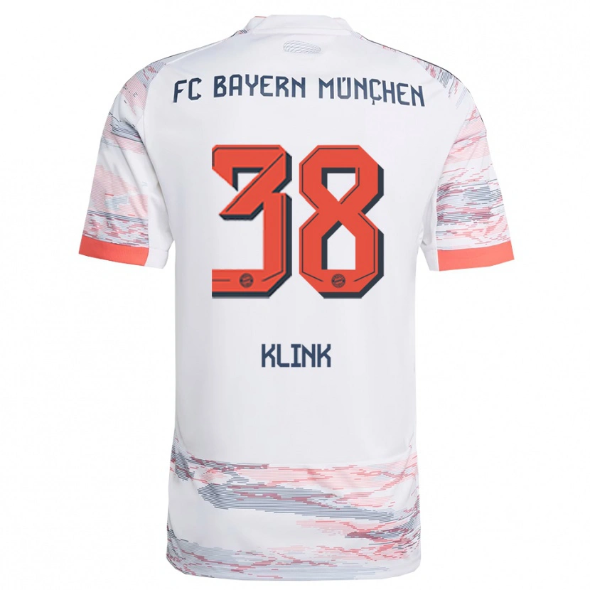 Danxen Hombre Camiseta Anna Klink #38 Blanco Gris 2ª Equipación 2025/26 La Camisa México