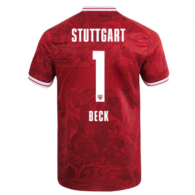 Danxen Hombre Camiseta Kiara Beck #1 Rojo Negro 2ª Equipación 2025/26 La Camisa México
