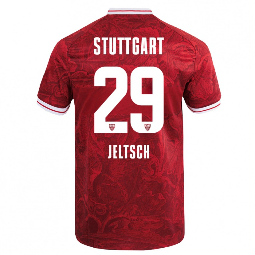 Danxen Hombre Camiseta Finn Jeltsch #29 Rojo Negro 2ª Equipación 2025/26 La Camisa México