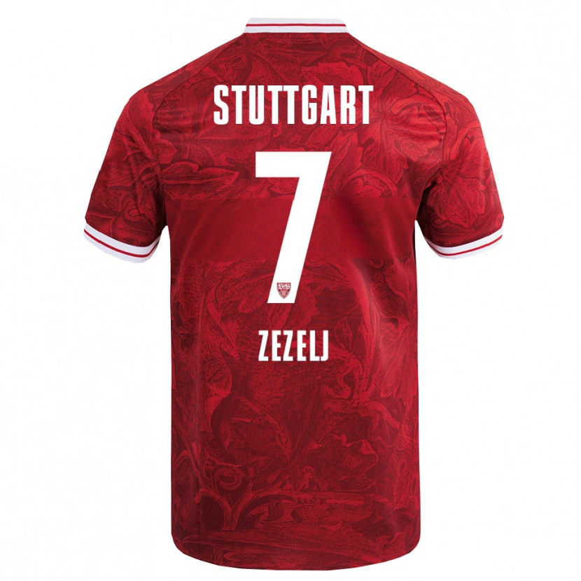 Danxen Hombre Camiseta Neno Zezelj #7 Rojo Negro 2ª Equipación 2025/26 La Camisa México