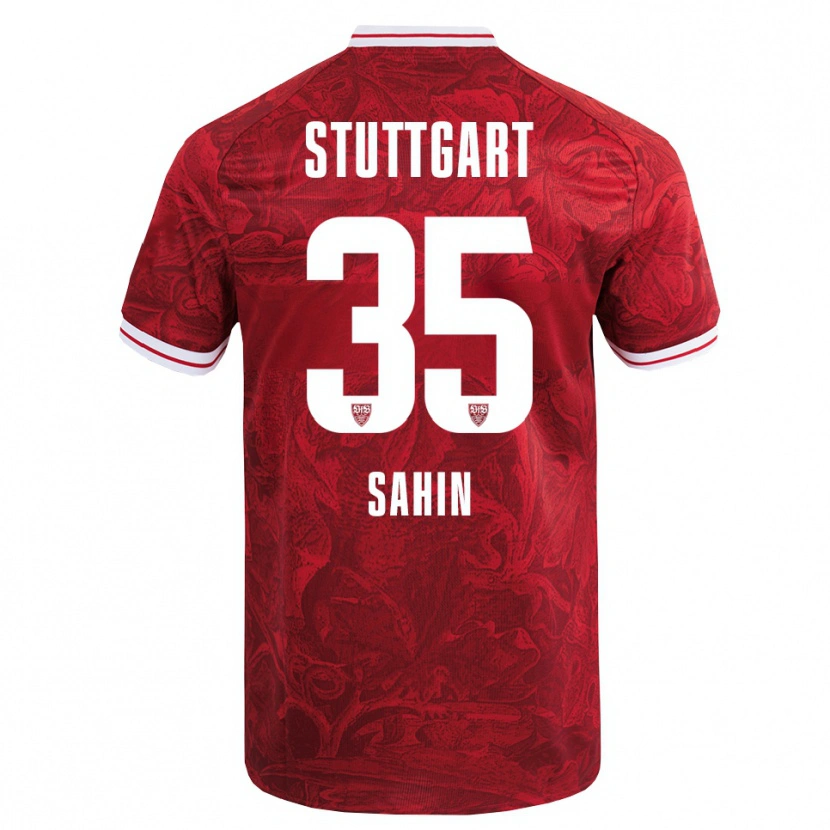 Danxen Hombre Camiseta Mehmet Sahin #35 Rojo Negro 2ª Equipación 2025/26 La Camisa México