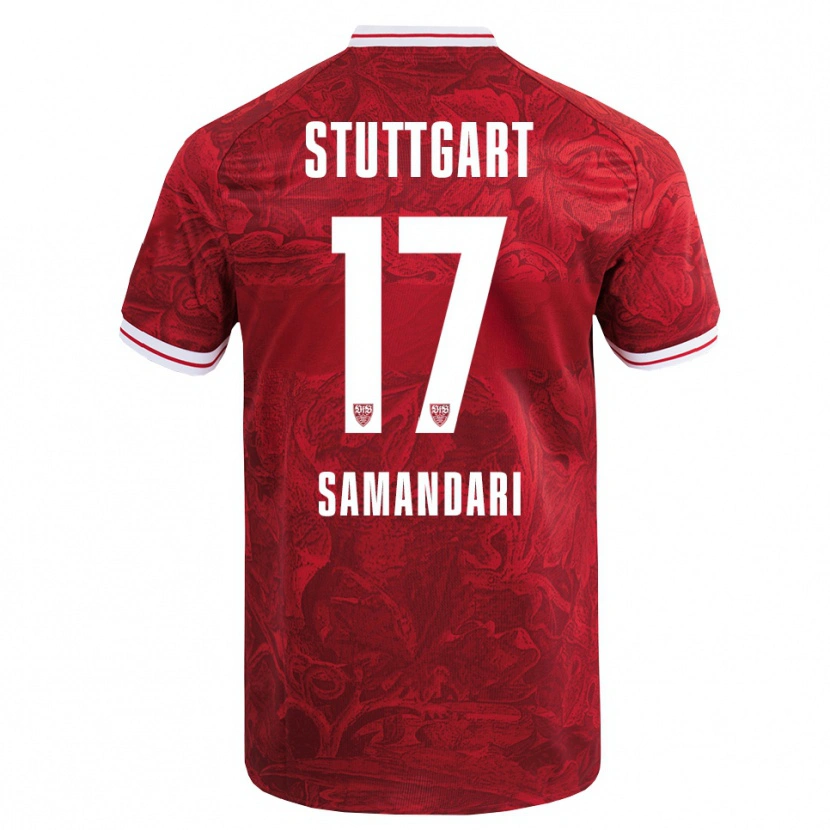 Danxen Hombre Camiseta Sohrab Samandari #17 Rojo Negro 2ª Equipación 2025/26 La Camisa México
