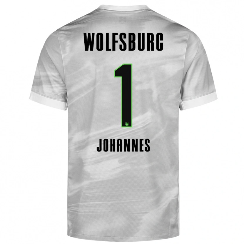 Danxen Hombre Camiseta Stina Johannes #1 Gris Blanco 2ª Equipación 2025/26 La Camisa México