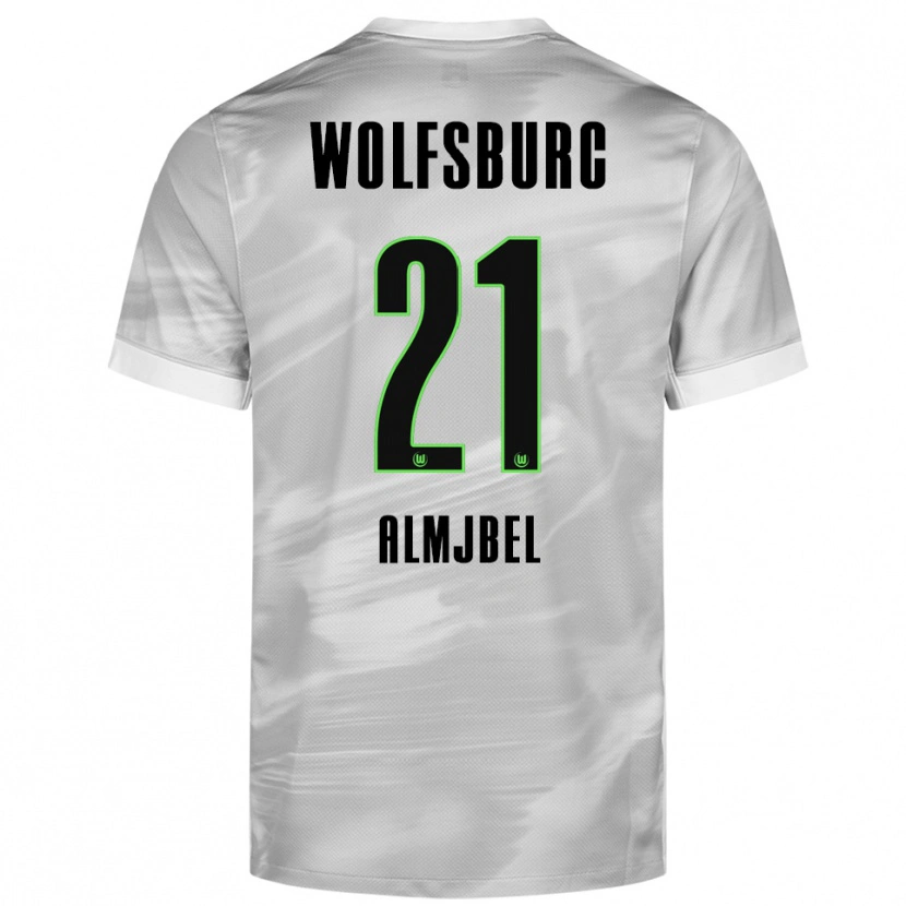 Danxen Hombre Camiseta Mohamad Almjbel #21 Gris Blanco 2ª Equipación 2025/26 La Camisa México
